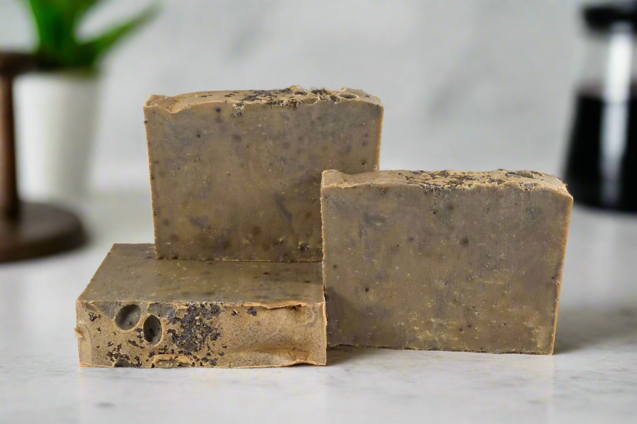 Soap Bars with Ground Espresso