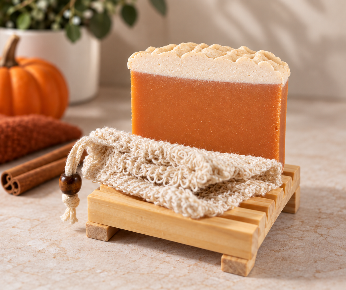 Pumpkin Pie Soap Bar – Cozy Spice Handmade Soap | Black Coral Soap